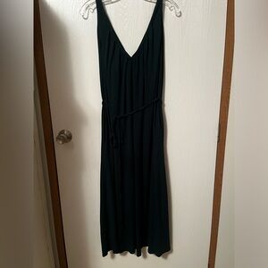Boden Jersey V-Neck Emerald Green Maxi Dress Size 6P